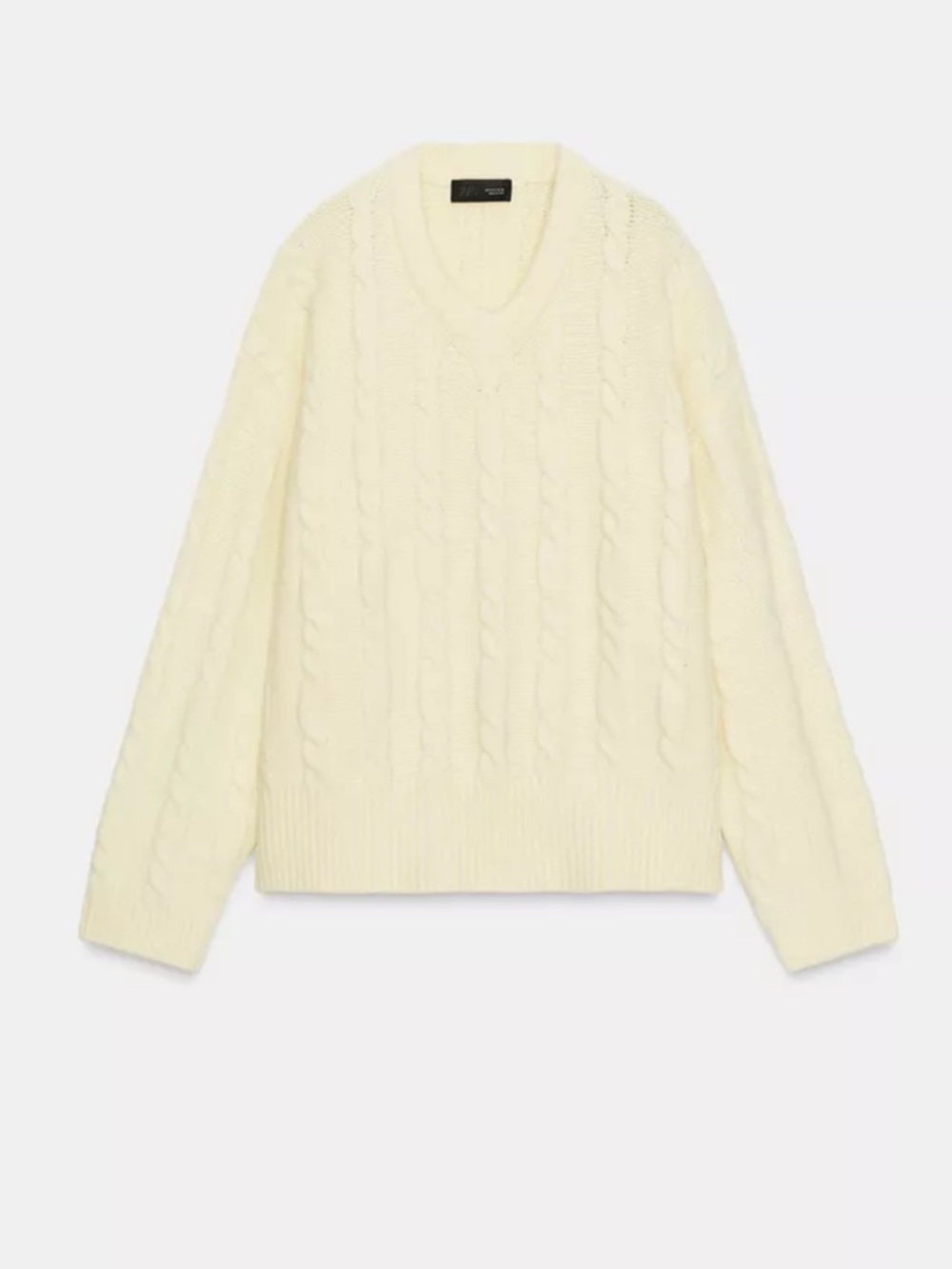 Zara Soft yellow cable Knit Sweater - Picture 2 of 6